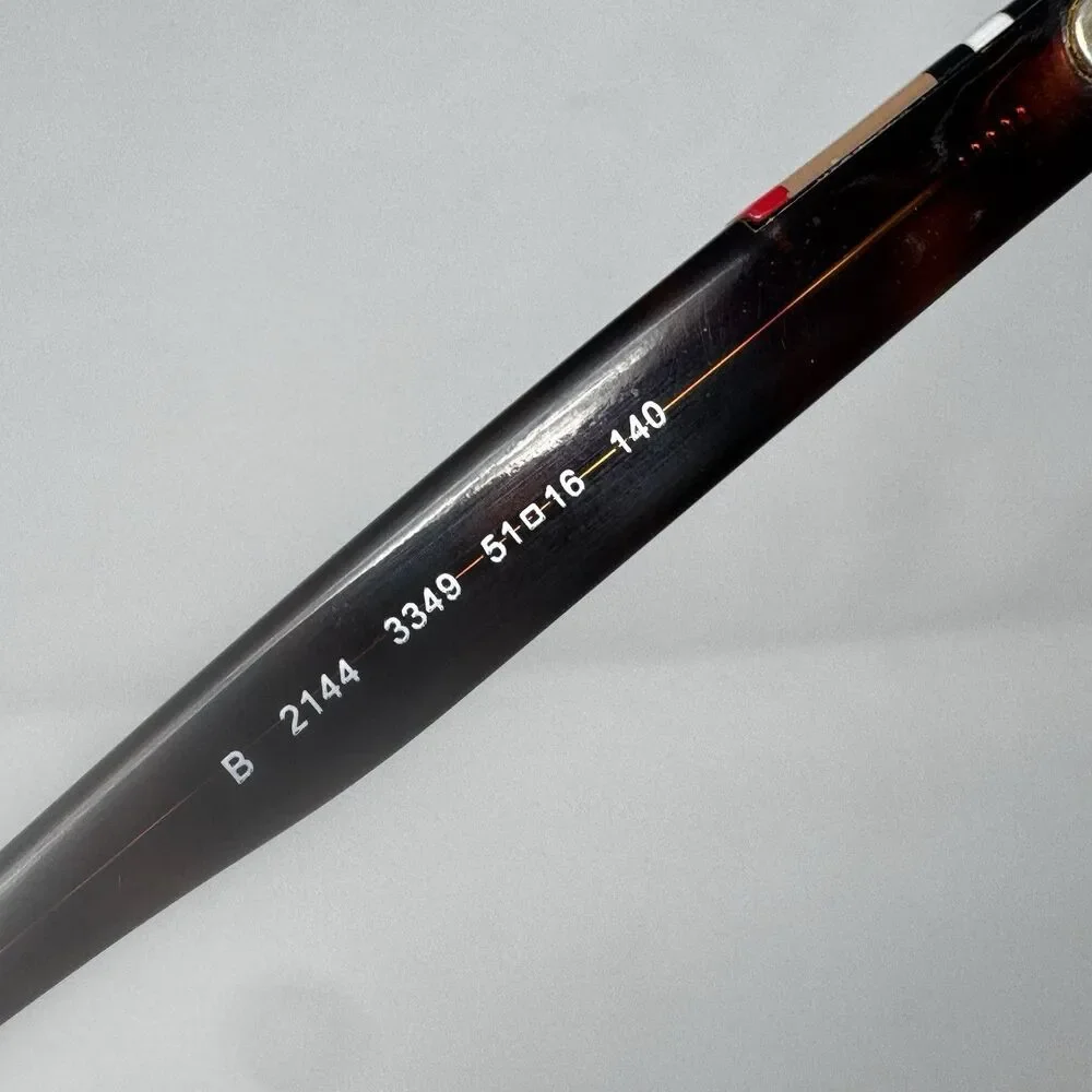 Burberry B2144 3349 Brown Havana Rectangular Eyeglass Frames 51-16-140